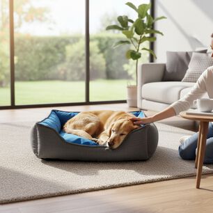 Cama De Mascotas De Espuma - Talla M (75x50) - A Piso (gris)