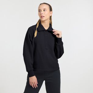 Poler&oacute;n Deportivo Liso Regular Cuello Camisero Abotonado Mujer Wetland