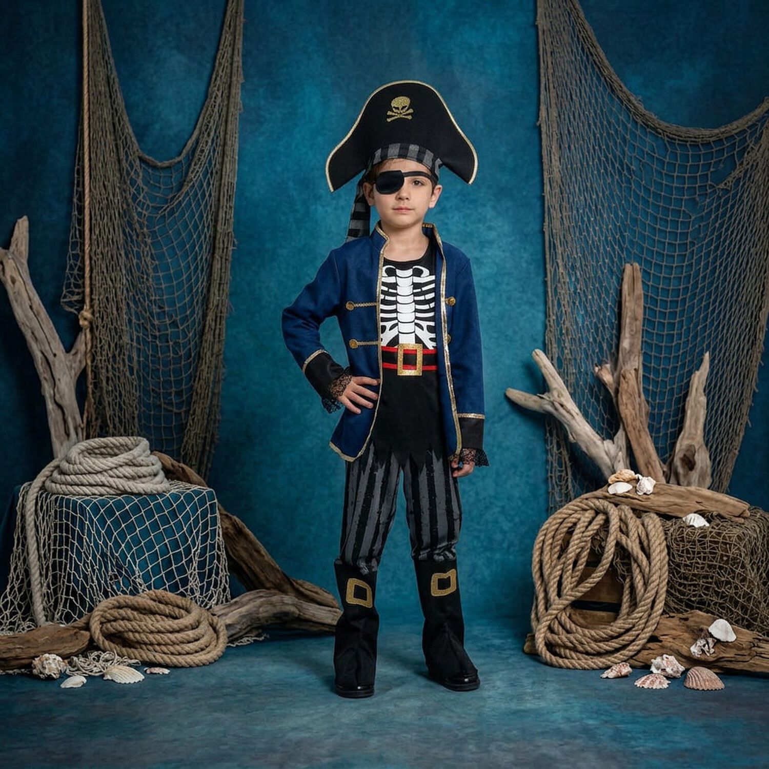 Disfraz Cosplay Pirata Corsario Piratas Infantiles Todos Ni&ntilde;o image number 78.0