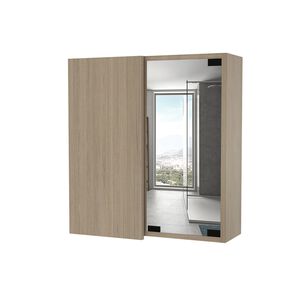 Mueble De Ba&ntilde;o Botiquin 53.7x50x16.5 Cm Caf&eacute; Claro