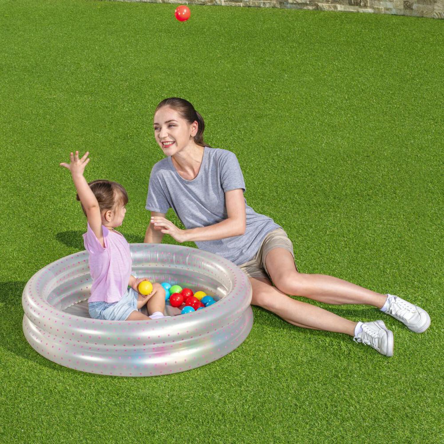 Piscina Inflable 2 Anillos Bestway Con Pelotas image number 1.0