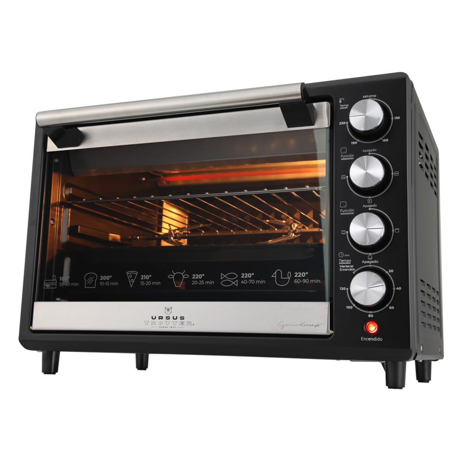 Horno El&eacute;ctrico Ursus Trotter UT-Backofen Pro-b 38L / 38 Litros / 1500W image number 4.0