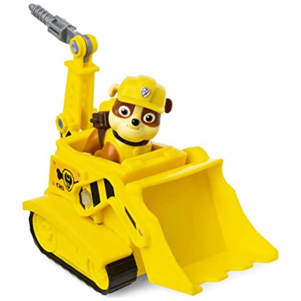 Juguete Rubble Bulldozer Amarillo Friccion Paw Patrol Nickelodeon image number 0.0