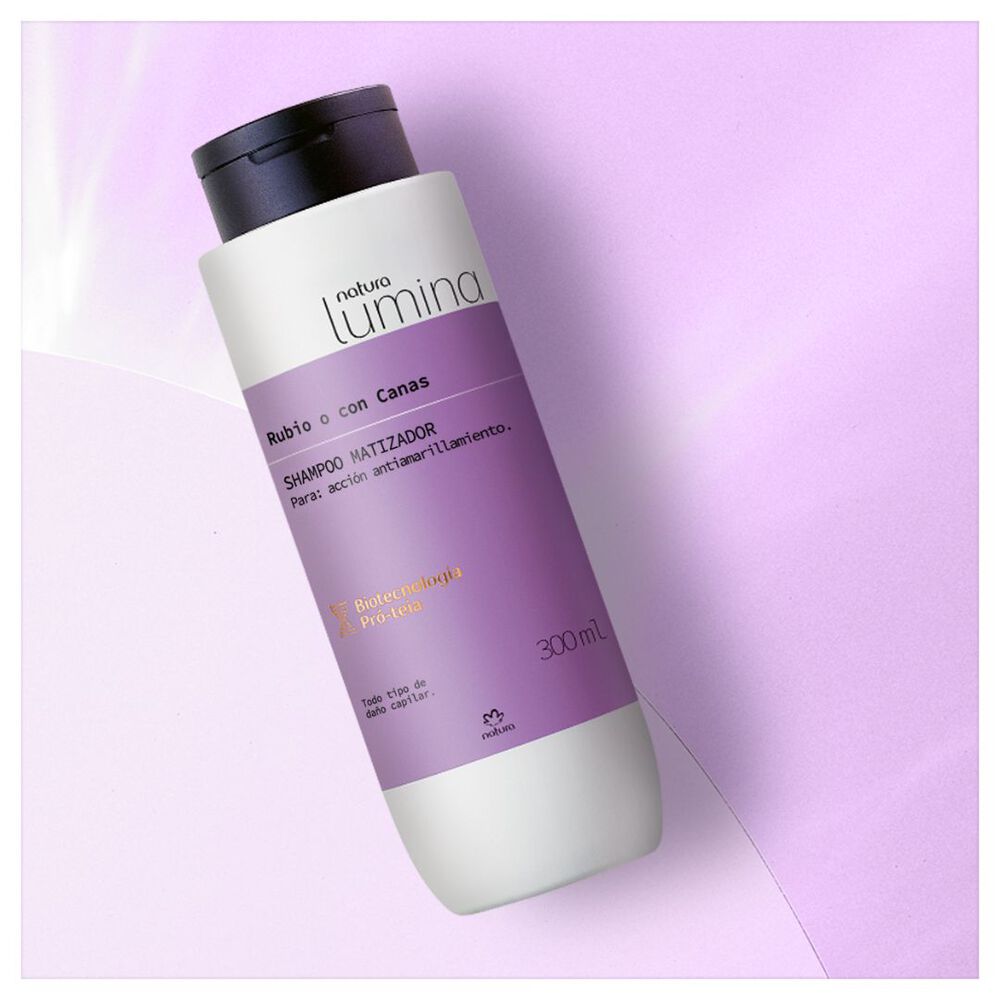 Shampoo Matizador Cabello Rubio O Con Canas Efecto Antiamarillo image number 2.0