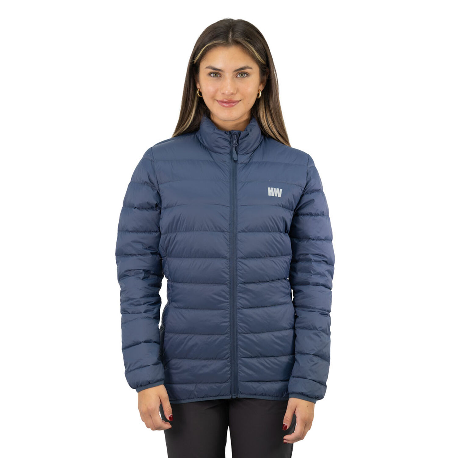 Parka Pluma Hw Pullay Pro Azul Mujer image number 0.0