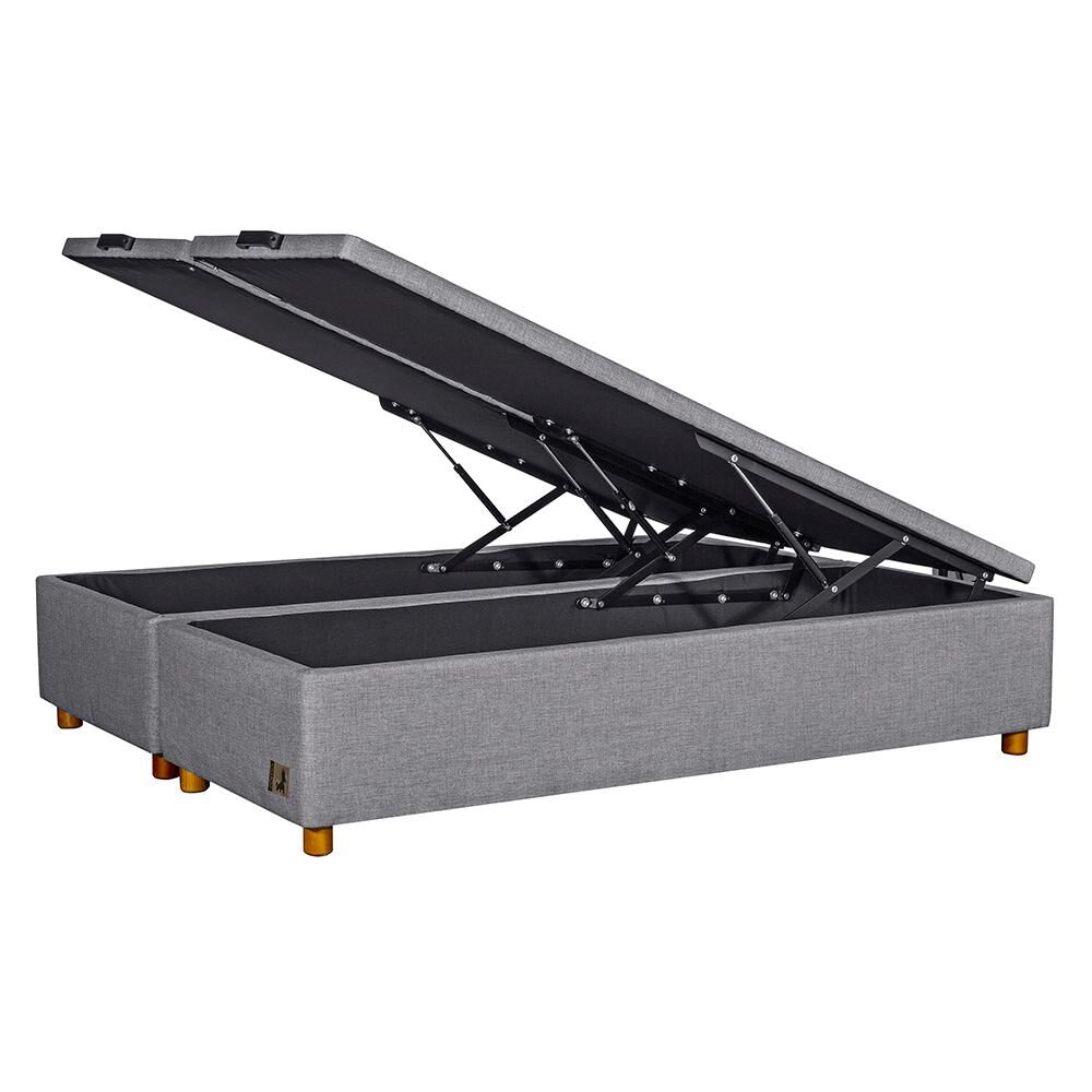 Base Cama Mons Ba&uacute;l 200 Bd Gris / 2 Plazas / Base Dividida image number 2.0