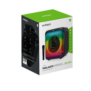Parlante Karaoke Bluetooth Micrófono E Iluminación Rgb - Ps