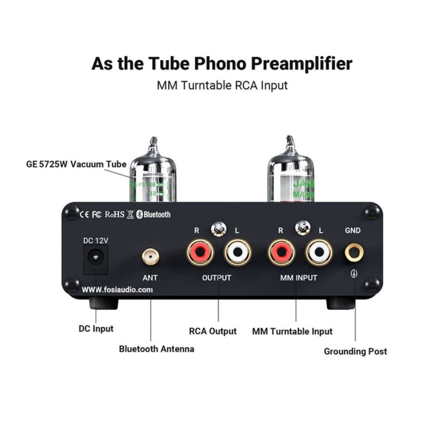 Preamplificador Bluetooth Para Tornamesas Fosi Audio Box X3 image number 3.0
