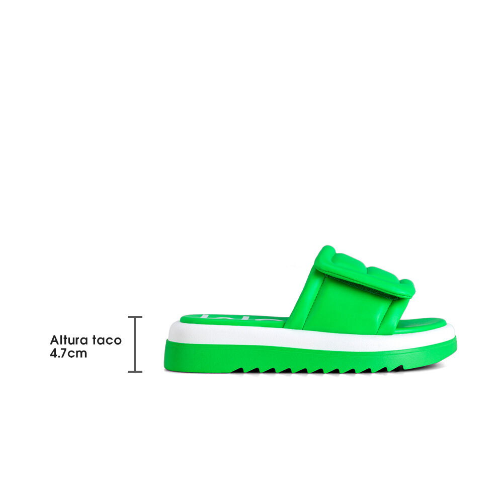 Sandalia Plataforma Verde Casual Gh98 Weide image number 5.0