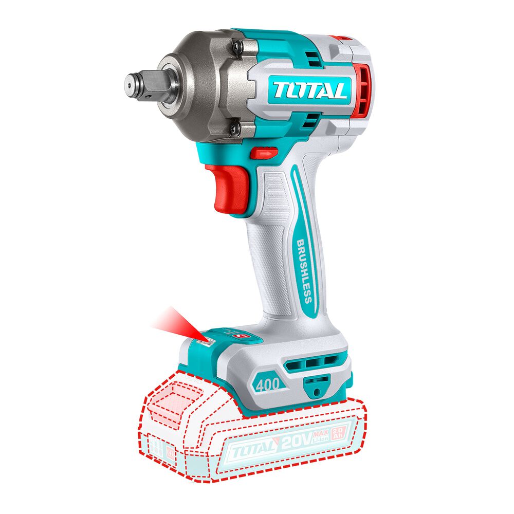 Kit Llave De Impacto Y Lampara 20v Con Dados Y Punta Total image number 1.0