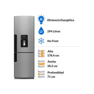 Refrigerador Bottom Freezer Mabe RMB300IZLRX0 / No Frost / 294 Litros / A+
