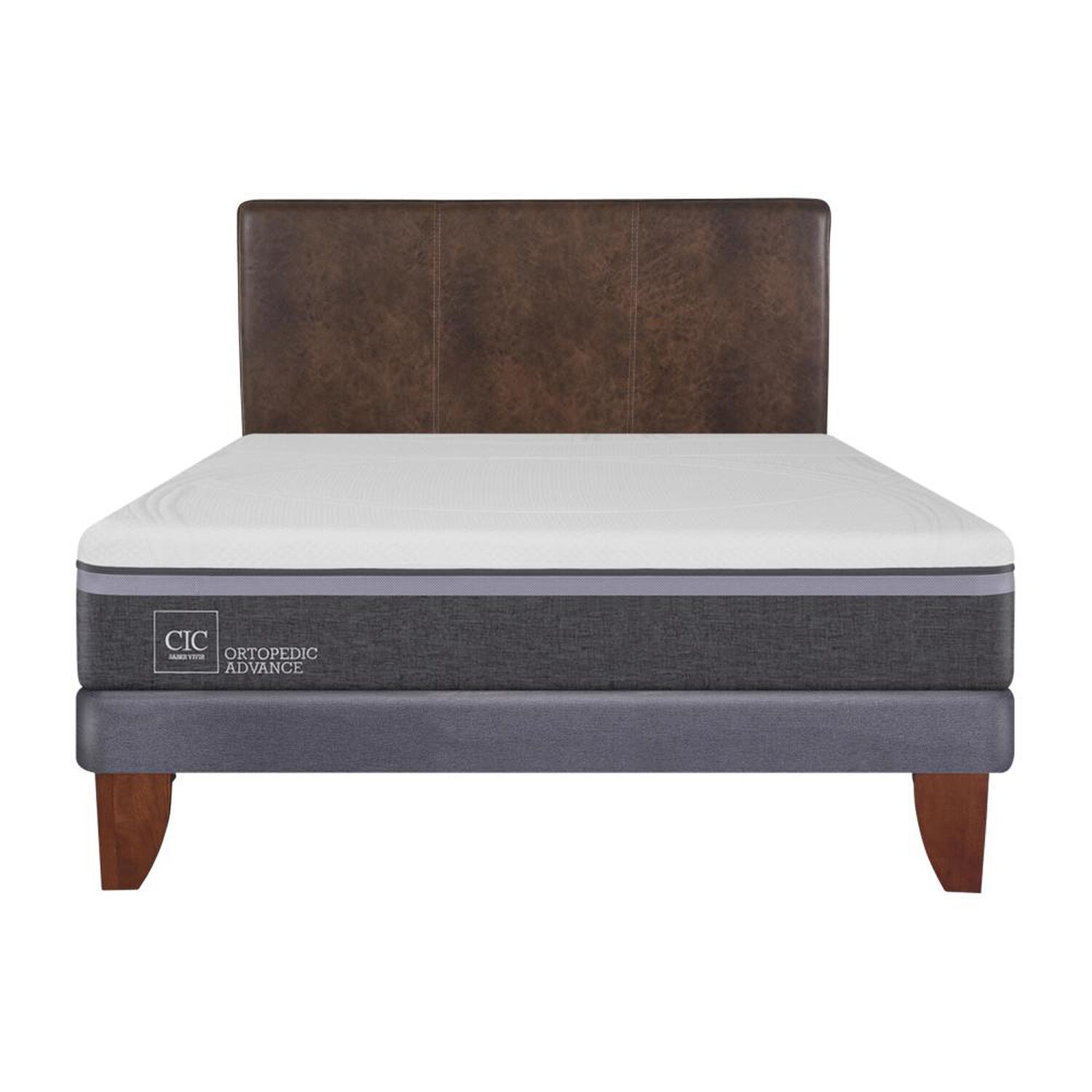 Cama Europea Cic Ortopedic Advance / 2 Plazas / Base Normal  + Respaldo image number 0.0