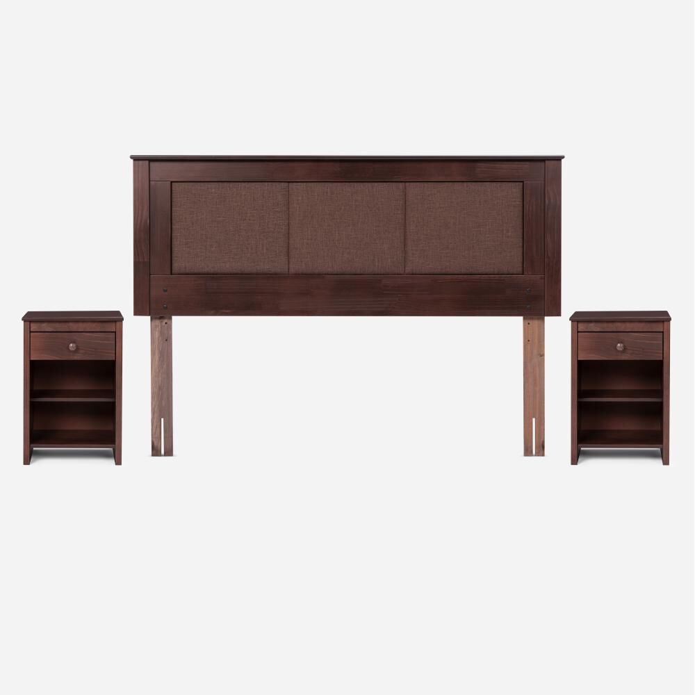 Cama Europea Rosen Pratta / 2 Plazas / Base Dividida + Set De Maderas Rachel image number 2.0