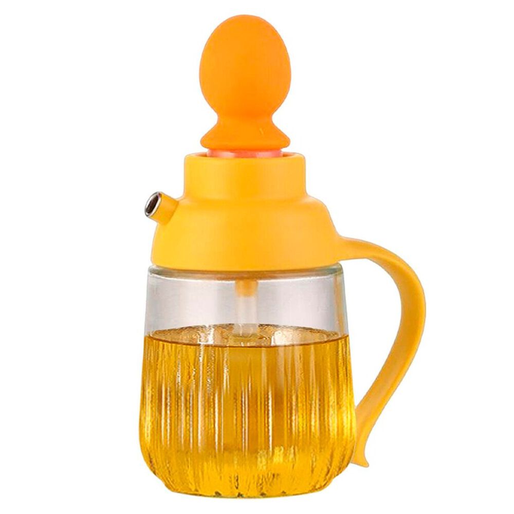 Dispensador De Aceite Con Cepillo De Silicona Amarrillo 360 Ml image number 0.0