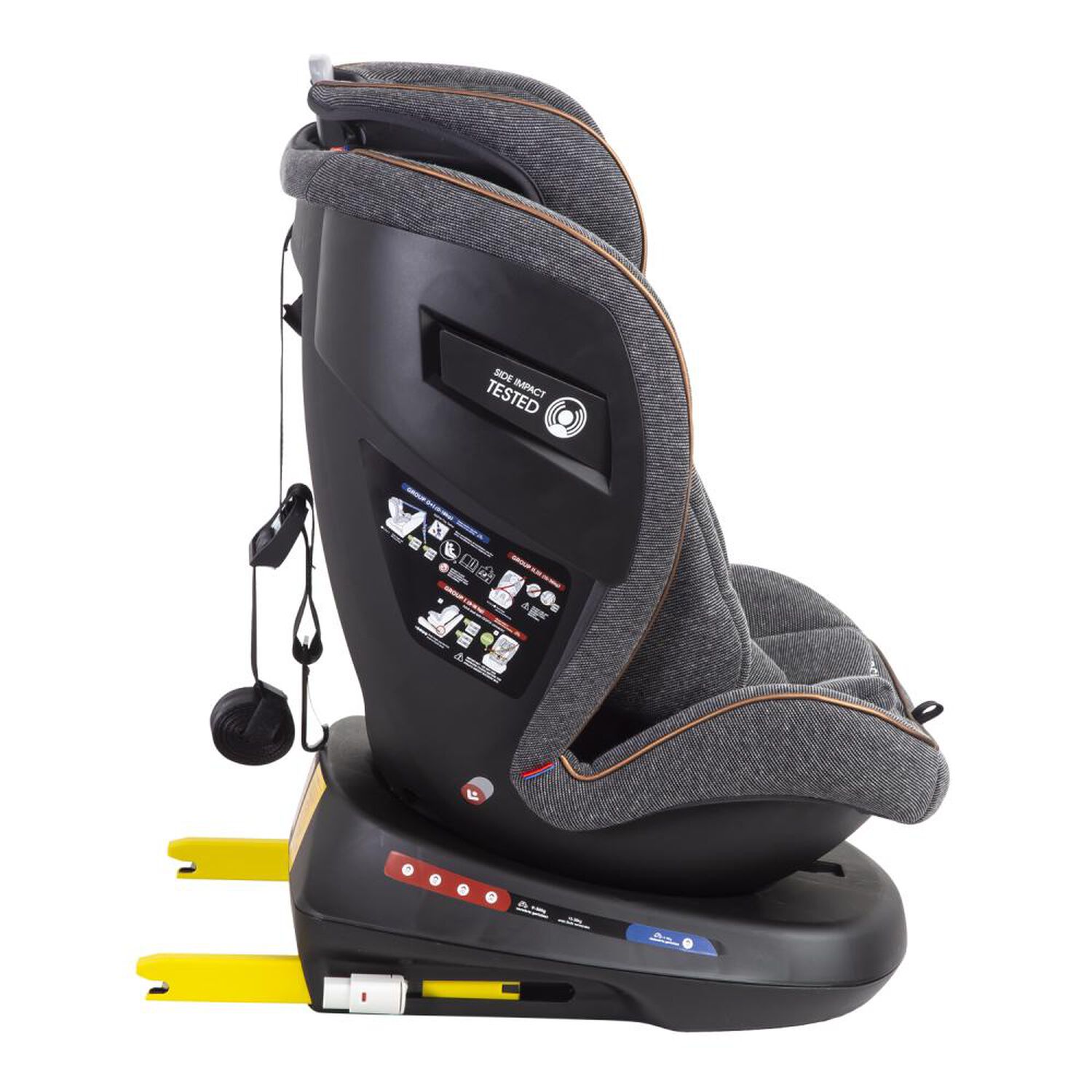 Silla De Auto Bebesit Convertible Isofix Supra 360&ordm; Premium Gris image number 5.0