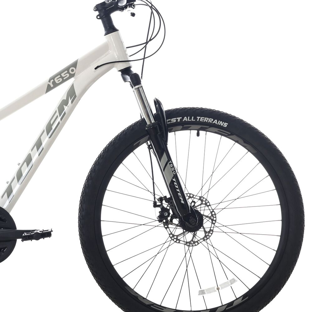 Bicicleta Totem Mtb Aro 26 Modelo Y650 Blanco Gris image number 3.0