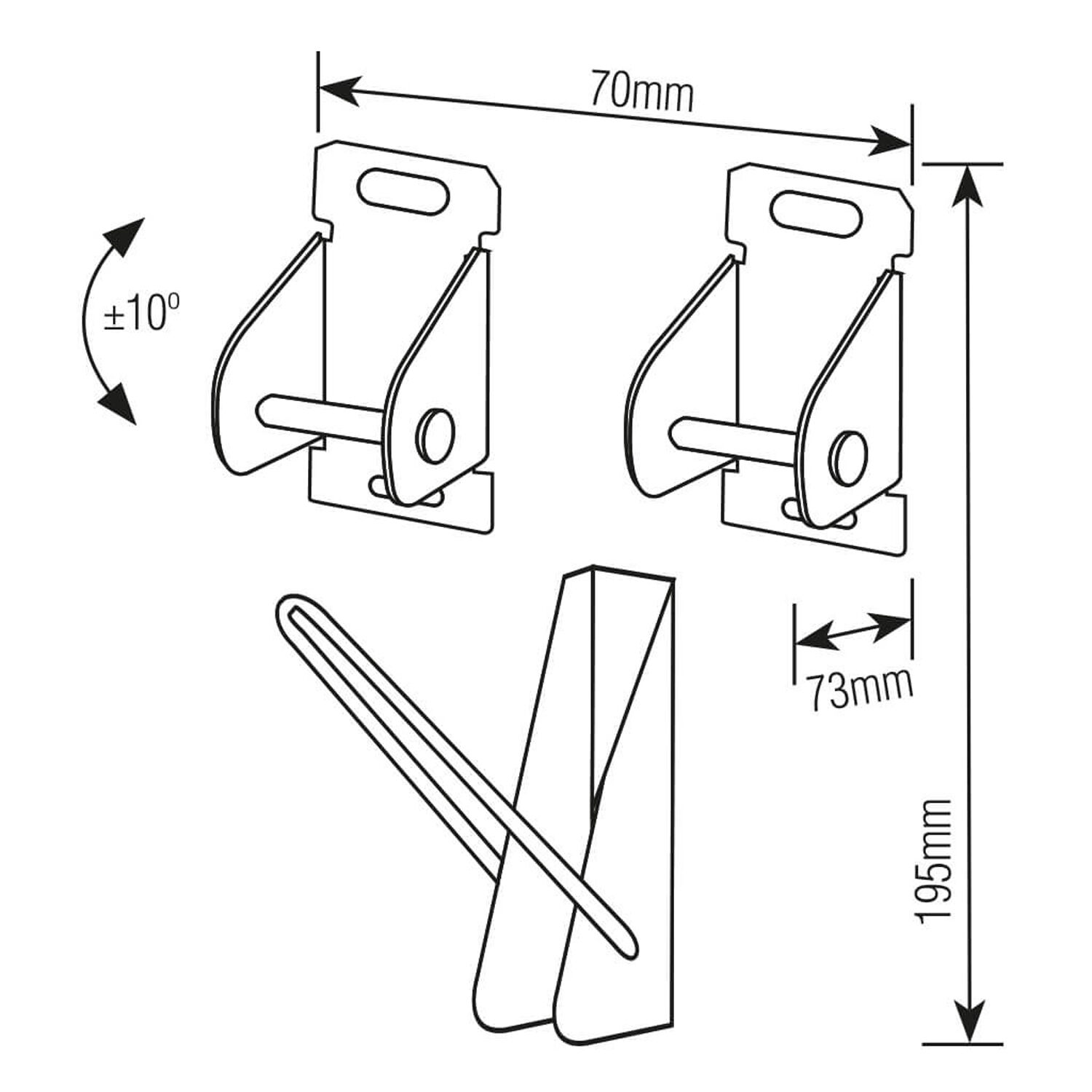 Soporte Para Tv Inclinable Vesa Universal 10" A 85" 100 Kg Sbru910 Brasforma image number 2.0