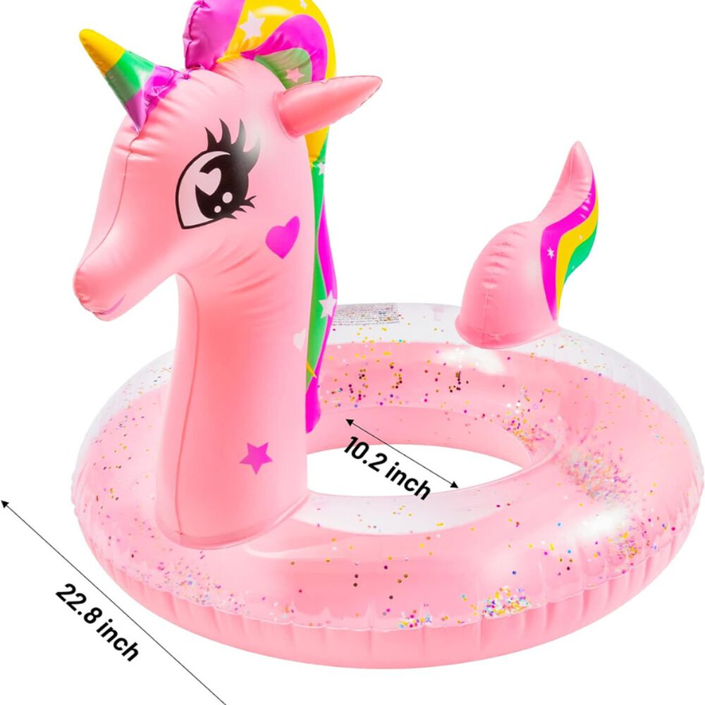 Flotador Unicornio Rosado Piscina Niños Salvavidas image number 1.0