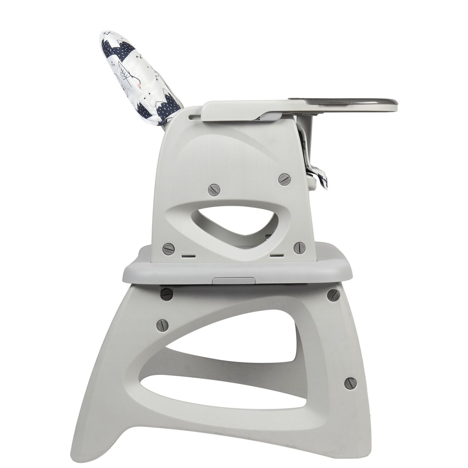 Silla De Comer Escritorio Foodzy 4-in-1 Gris image number 4.0