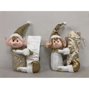 Duendes Dorado Con Regalo Casaideal