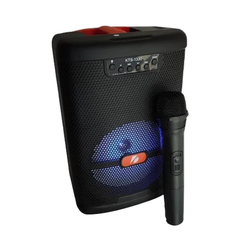 Parlante Karaoke Bluetooth Usb Aux 6.5" Negro image number 0.0