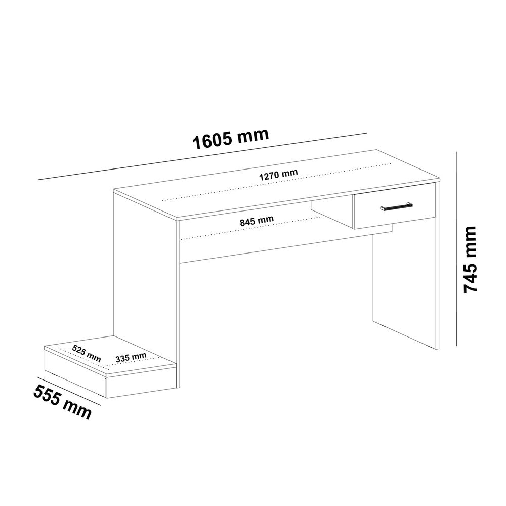 Escritorio Gamer Negro-azul image number 2.0