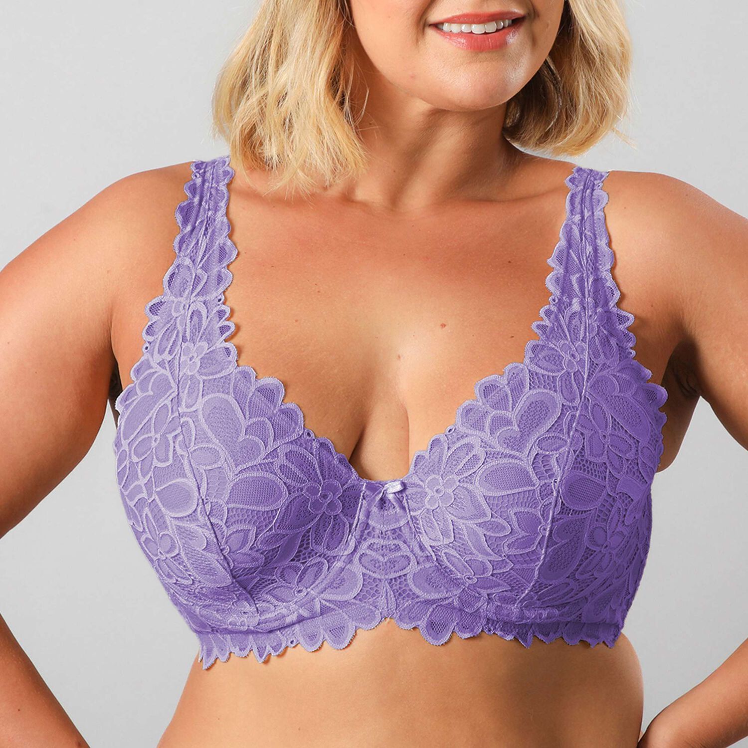 Sosten Bralette Encaje Flor Flores Mujer 13500-242 image number 0.0