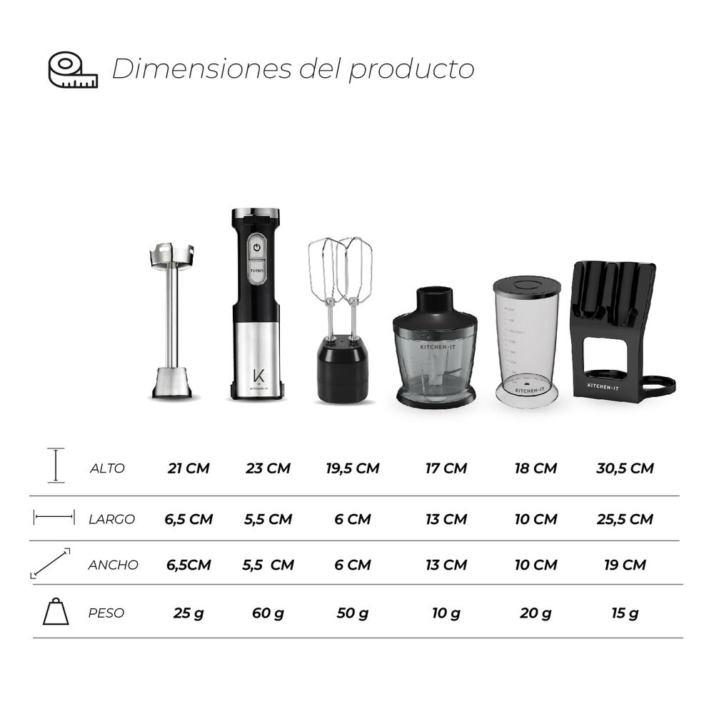 Minipimer Pro 1000w 5 En 1 image number 8.0