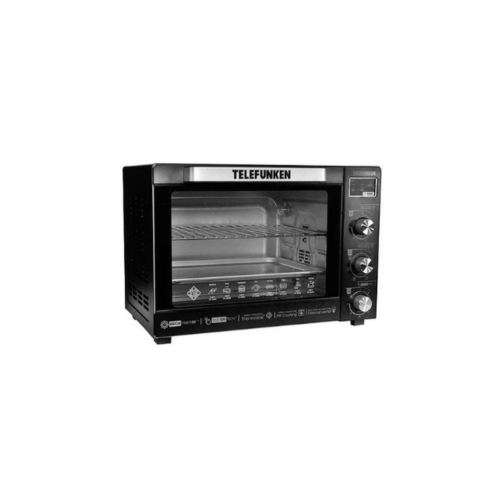 Horno De Mesa Eléctrico Telefunken Tf E850c 80l Negro Capacidad 80 Litros 2200w image number 1.0