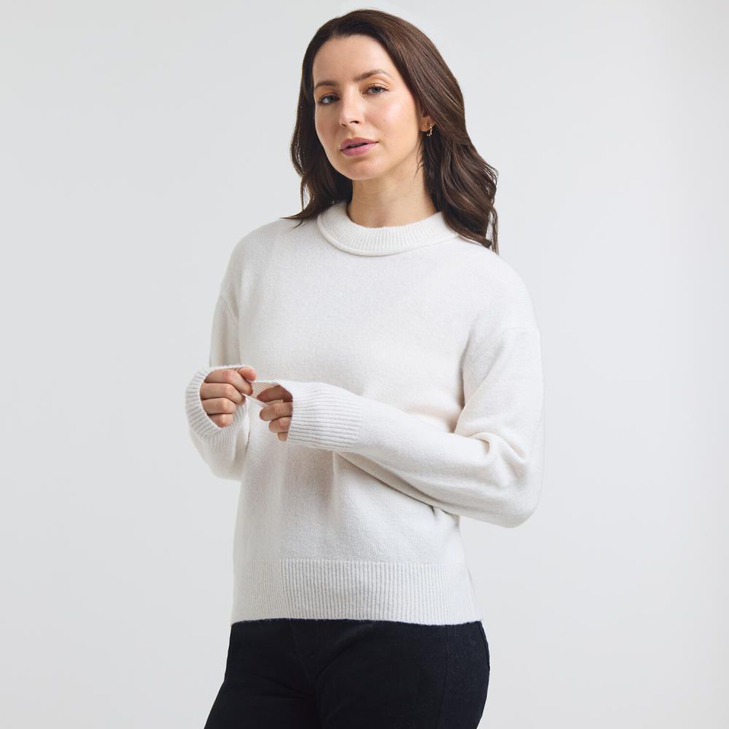 Sweater Regular Cuello Alto Mujer Geeps image number 2.0