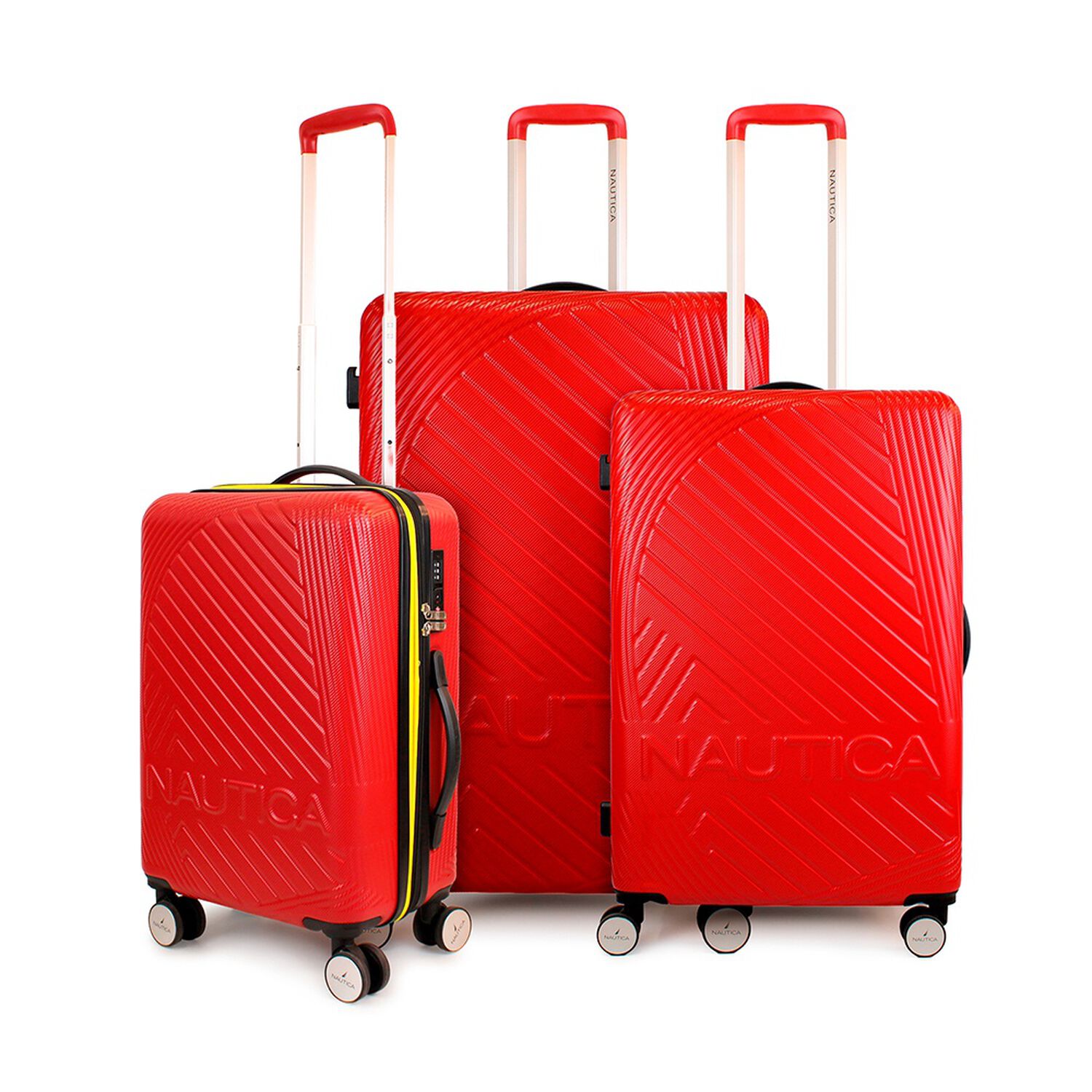 Set De 3 Maletas S+m+ L Nautica Bahamas Roja image number 0.0