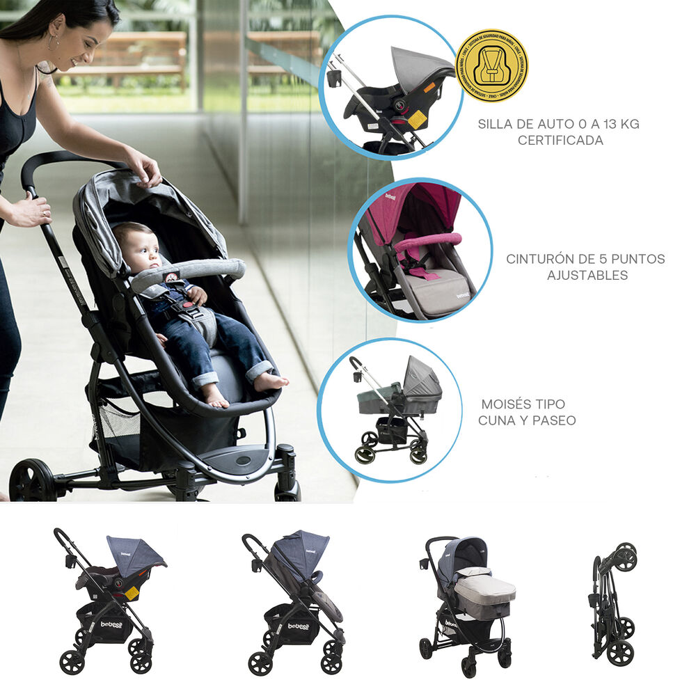 Coche Travel System Fénix Azul image number 11.0