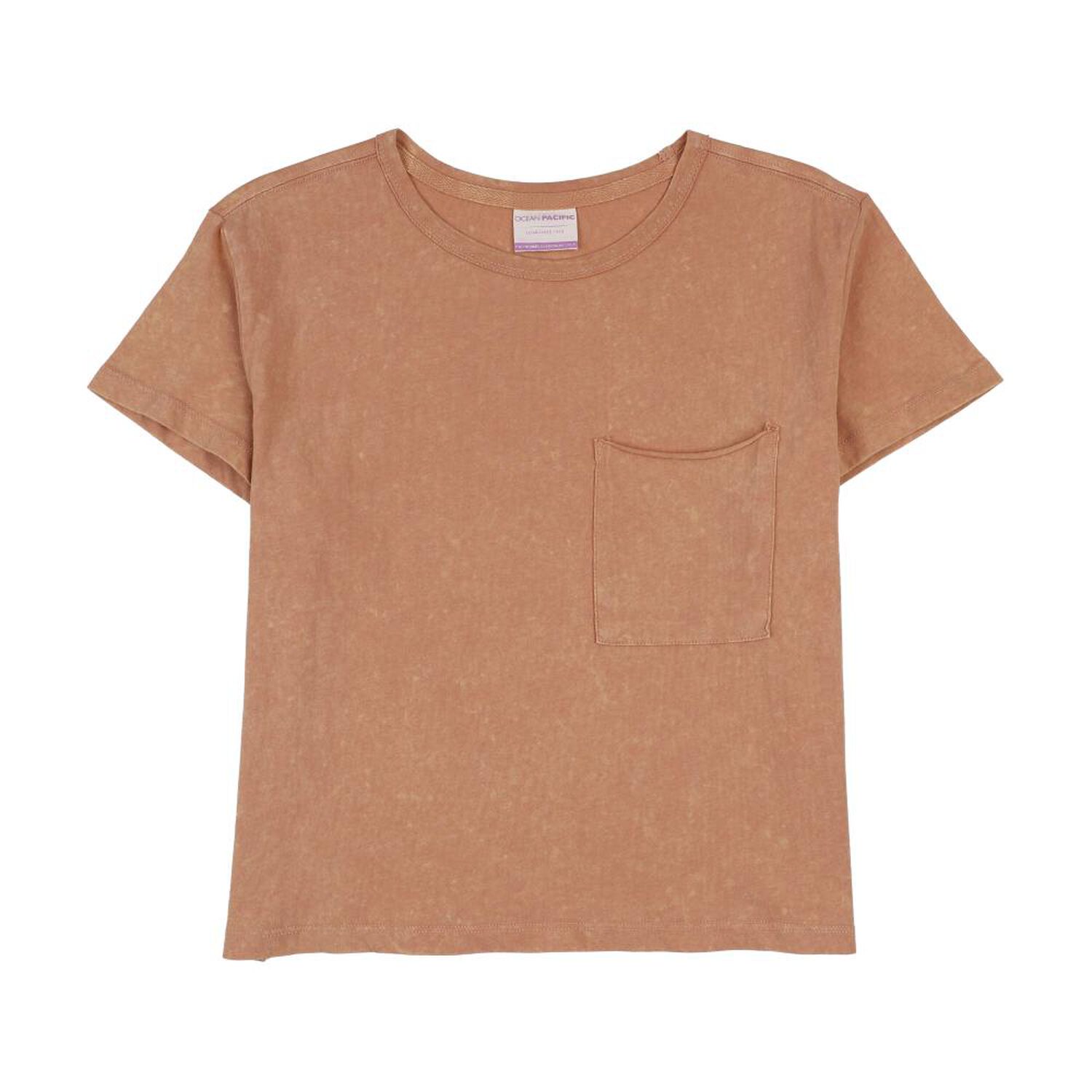 Polera Con Lavado Manga Corta Cuello Redondo Mujer Ocean Pacific image number 0.0