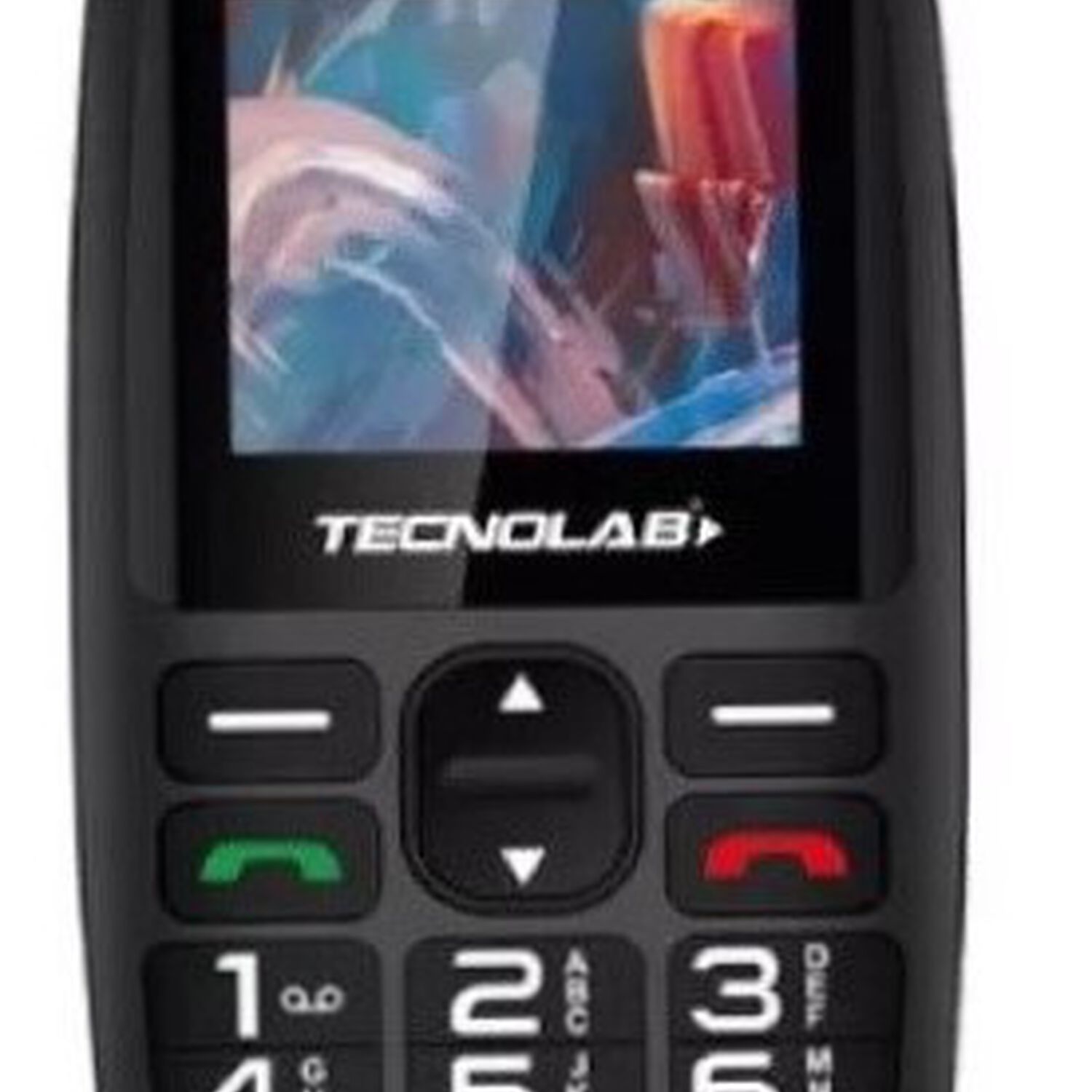 Tecnolab Tel&eacute;fono Compacto Negro Senior 4g image number 0.0