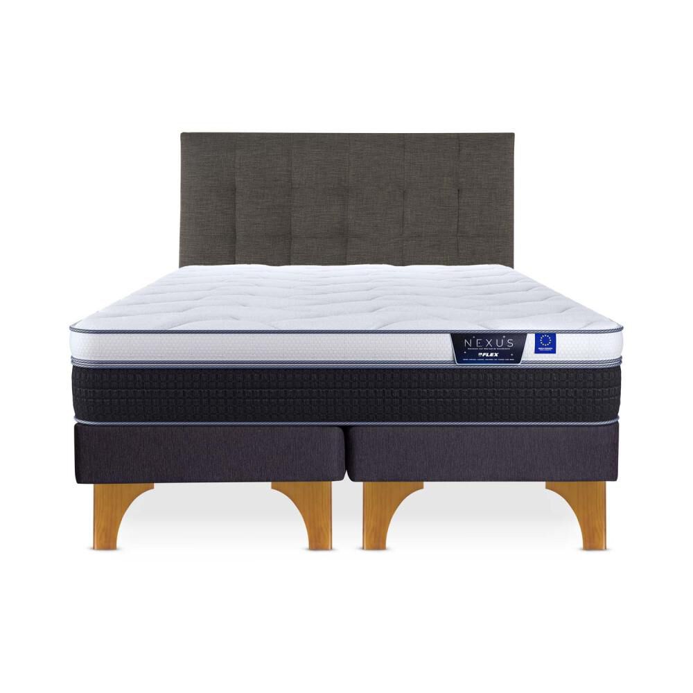 Cama Europea Flex Nexus / King / Base Dividida + Respaldo image number 0.0