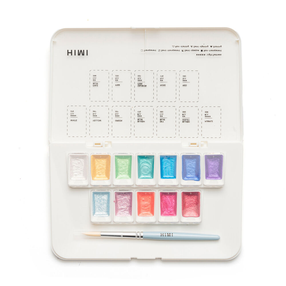 Himi Set De Acuarela Metalizada 12 Colores Selección Joyeria image number 1.0