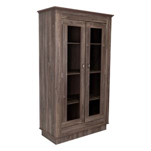 Viitriina 2 Puertas 3 Estantes Fm-005c Caf&eacute; Oscuro