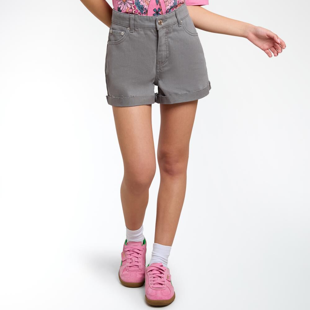 Short Denim Basta Desflecada Tiro Medio Skinny Mujer Freedom image number 0.0