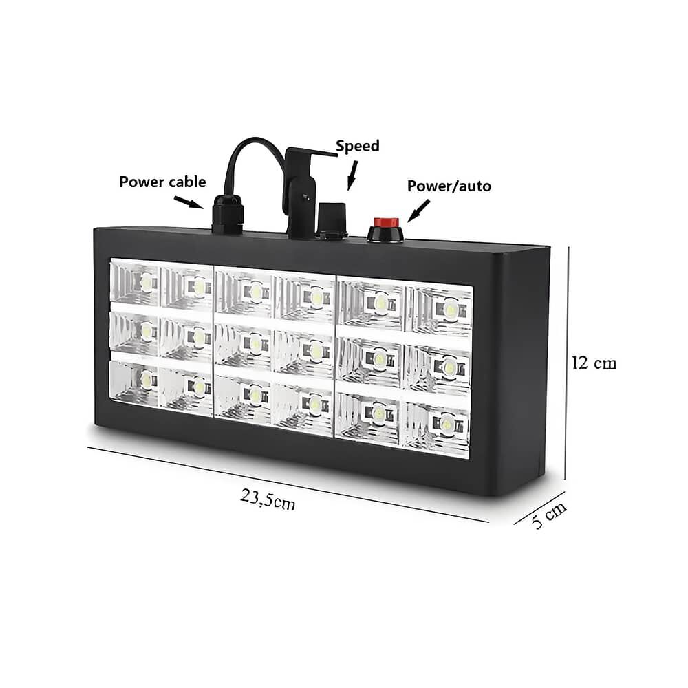 Luces Dj Para Fiestas Estrobosc&oacute;pica Ritmicas Rgb High Power image number 3.0