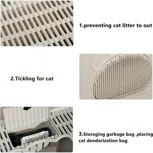 Arenero Cerrado Gatos Cupula Baño Sanitario Xl Base Movil Arenero Cerrado Gatos Cupula Baño Sanitario Xl Base Movil