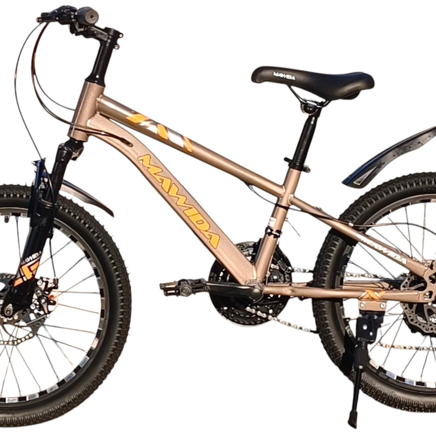 Bicicleta Aro 20 Mawida Con Freno Disco Y 21 Velocidades Gris Gold image number 3.0