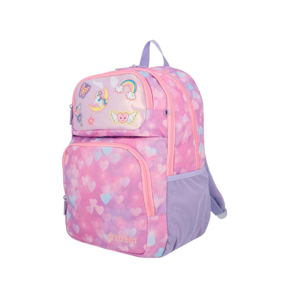 Mochila Xtrem Hopper 2.0 6xt Corazones Rosado image number 1.0