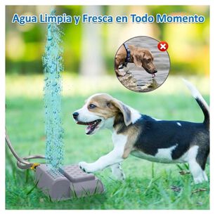 Fuente Bebedero Para Perros Exterior Pedal Autom&aacute;tico Recargable