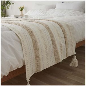 Piecera De Lino Flecos 60x210 Cm Mod04