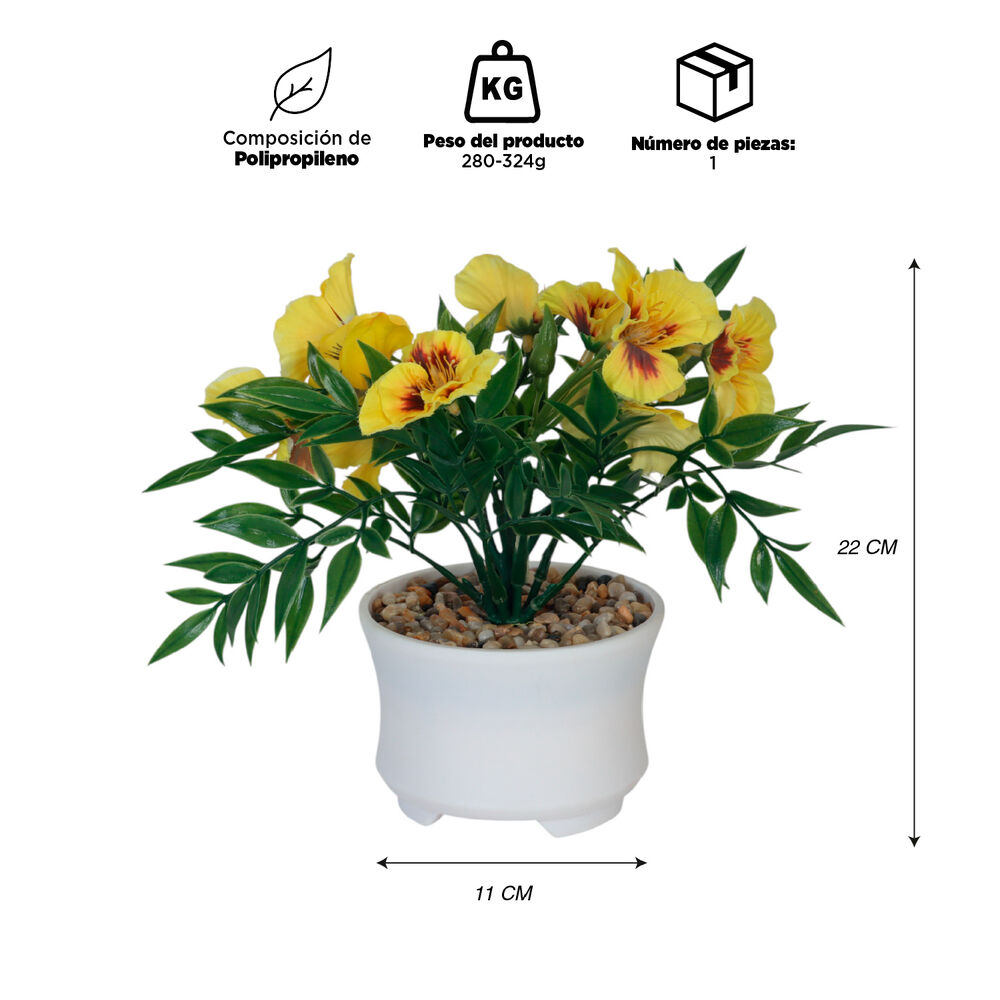 Planta Artificial Pensamientos 22x11 Cm image number 2.0
