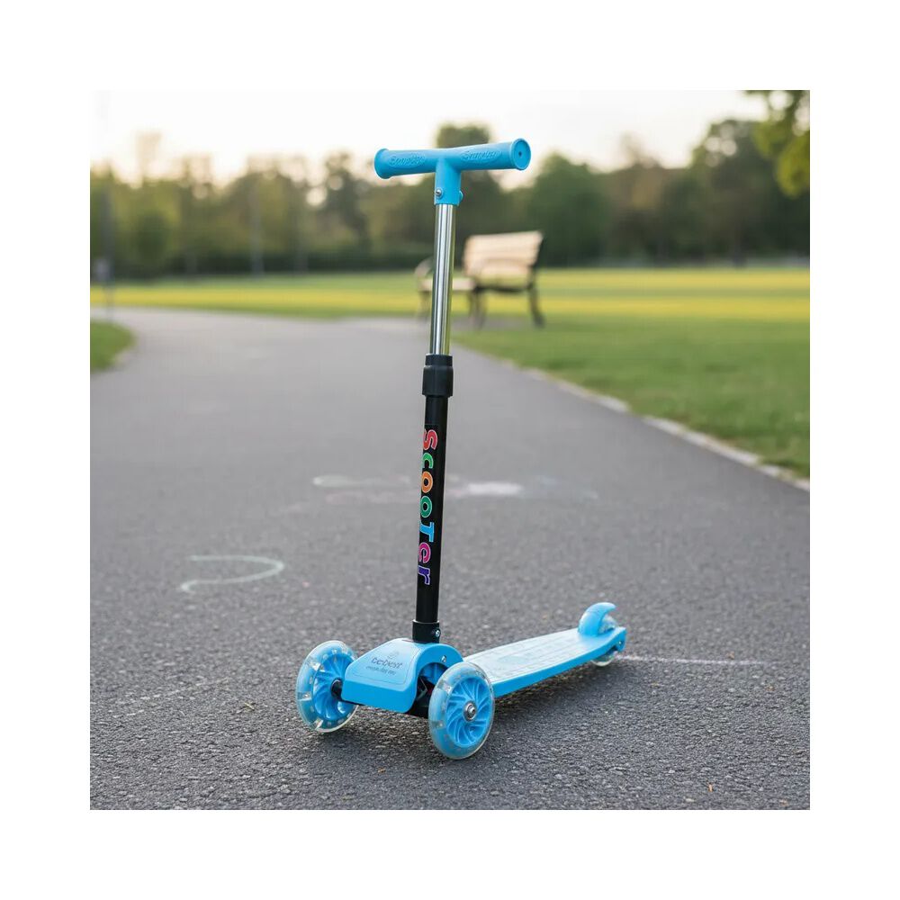 Scooter Monopat&iacute;n Ni&ntilde;o Regulable Plegable Xt03 Azul Bebesit image number 1.0