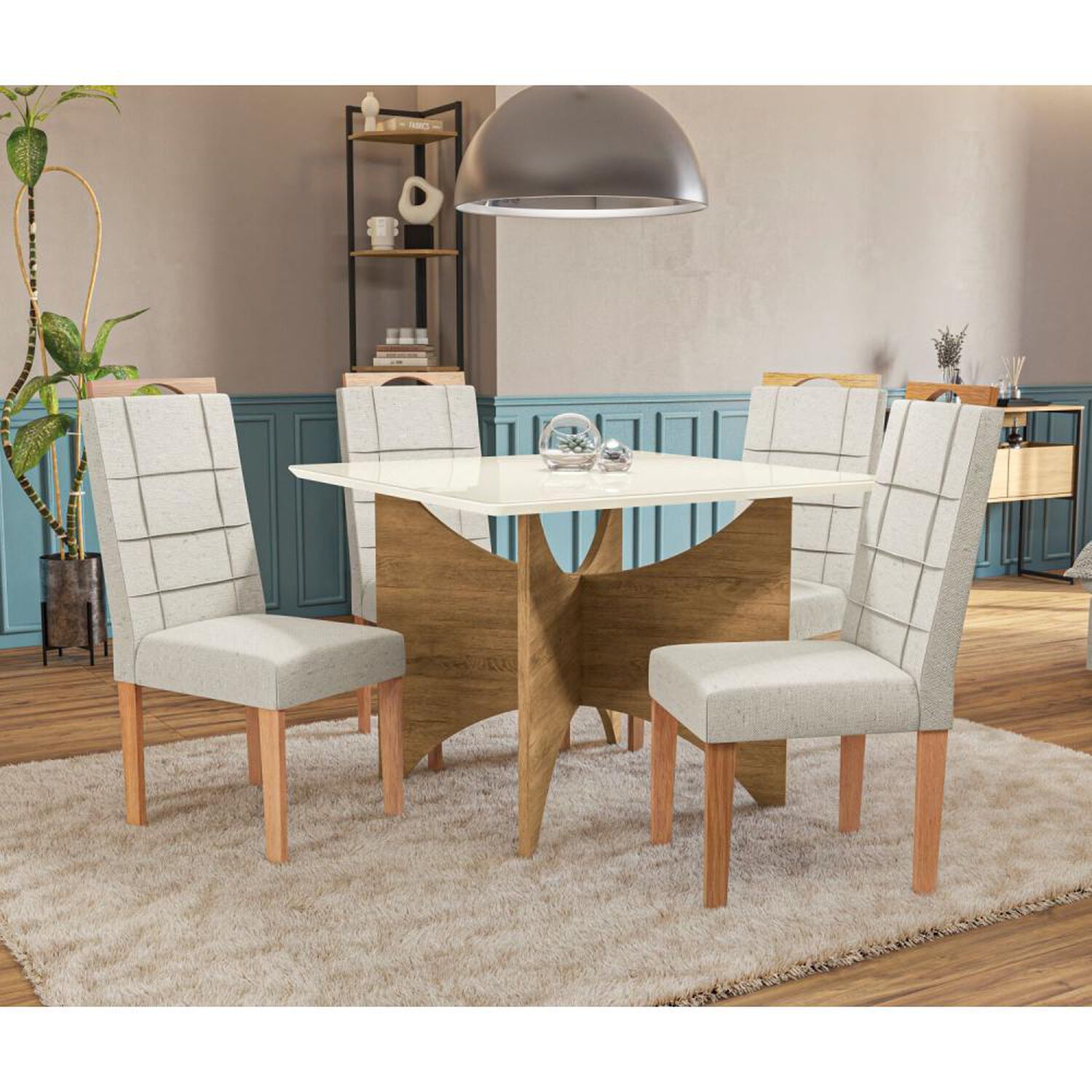 Juego De Comedor Yardas Bari / 4 Sillas image number 2.0