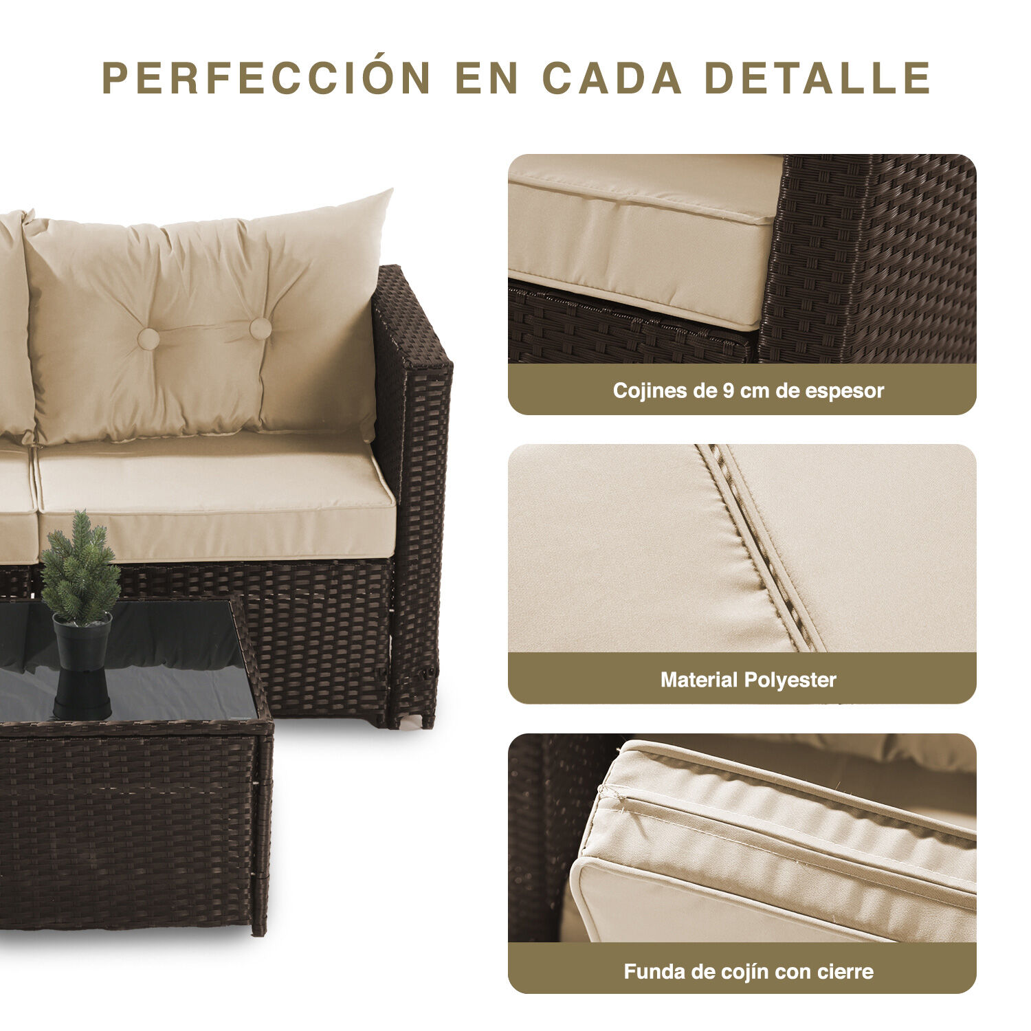 Seccional Intercambiable 3 Cuerpos Terraza Sofa + Mesa Caf&eacute; image number 5.0