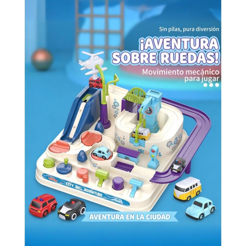 Juguete Didactico Ciudad Magica De Autos Ni&ntilde;os Montessori image number 2.0