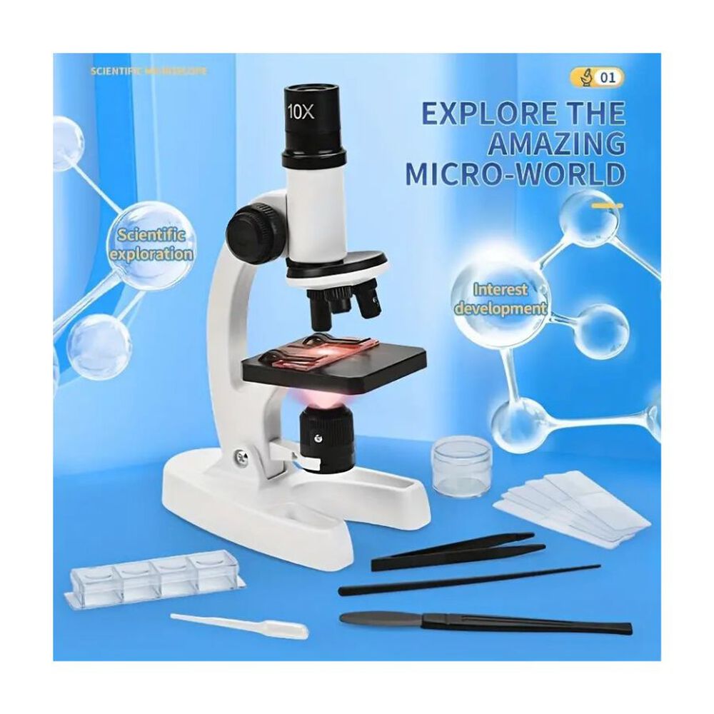 Kit De Microscopio Microscopio Óptico Biológico Con Led image number 4.0